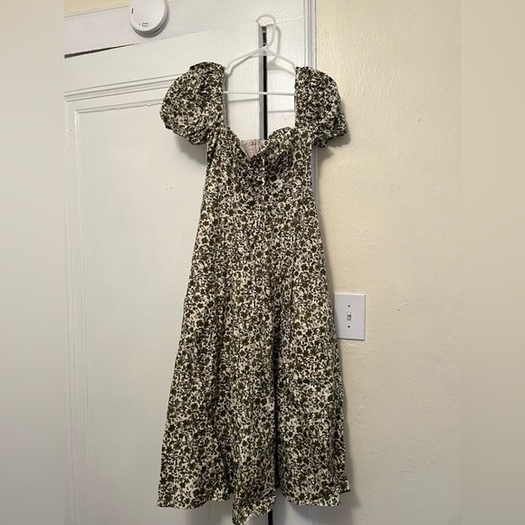 OPT dress from Shopbop. White/green. Size M - Picture 1 of 7